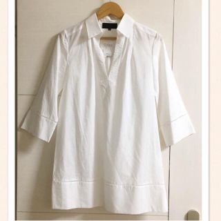 アンタイトル(UNTITLED)の値下げしました‼️新品‼︎UNTITLED♡白シャツ(チュニックシャツ)♡2(シャツ/ブラウス(長袖/七分))