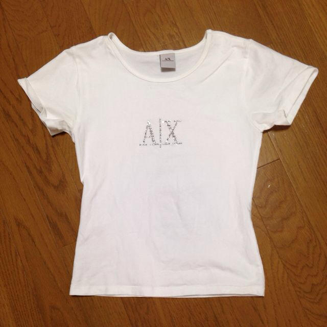 ARMANI EXCHANGE(アルマーニエクスチェンジ)の白Tシャツ レディースのトップス(Tシャツ(半袖/袖なし))の商品写真