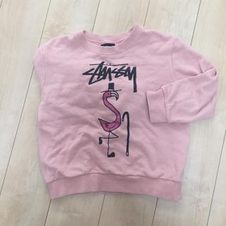 ステューシー(STUSSY)のピンク7分トレーナー(トレーナー/スウェット)