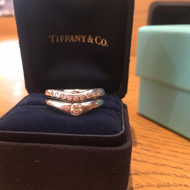 最大12%OFFクーポン Tiffany 9号 重ね付けリング カーブドバンドリング