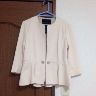 ダブルスタンダードクロージング(DOUBLE STANDARD CLOTHING)のダブスタのジャージ生地ジャケット(ノーカラージャケット)