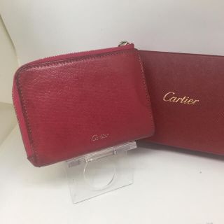 カルティエ(Cartier)の【鑑定済】Cartier　コインケース★　カード入れ付　レ マスト　ピンク　(コインケース)