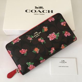 コーチ(COACH)のCOACH☆長財布 定価4.6万円 フローラル柄 (財布)