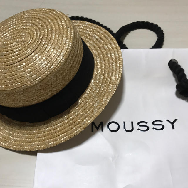 moussy(マウジー)のMOUSSY カンカン帽 レディースの帽子(麦わら帽子/ストローハット)の商品写真