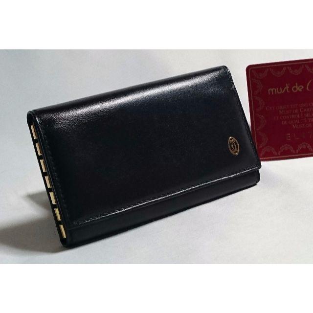 Cartier - 正規美 カルティエ パシャ 6連キーケース 黒×ゴールド Cartier - 正規美 カルティエ パシャ 6連キーケース 黒×ゴールド