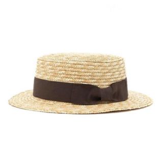 スローブイエナ(SLOBE IENA)の専用!!SLOBE IENA 新品タグ付★STRAW BOATER HAT(麦わら帽子/ストローハット)