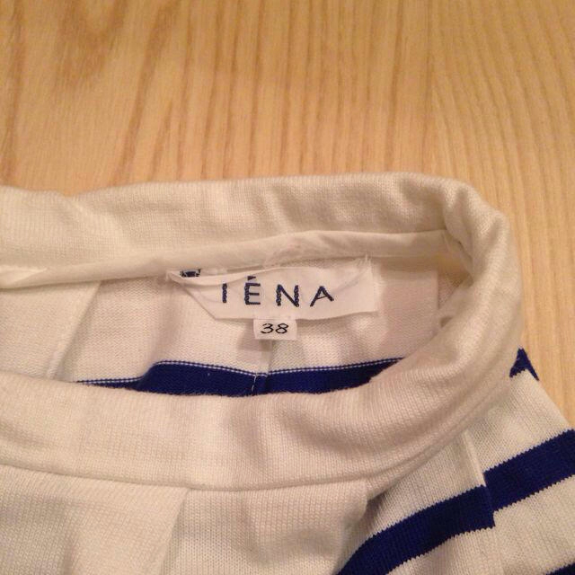 IENA(イエナ)のIENA ブルー ボーダースカート レディースのスカート(ひざ丈スカート)の商品写真