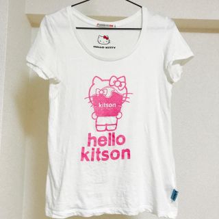 ハローキティ(ハローキティ)の値下げ！) UNIQLO kitson Hello Kitty Tシャツ(Tシャツ(半袖/袖なし))