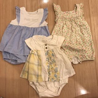 ベビーギャップ(babyGAP)の女の子 カバーオール セット売り 80(カバーオール)