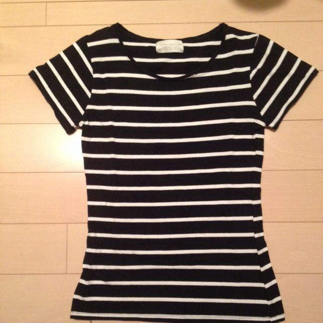 ZARA(ザラ)のZARA ボーダーTシャツ レディースのトップス(Tシャツ(半袖/袖なし))の商品写真