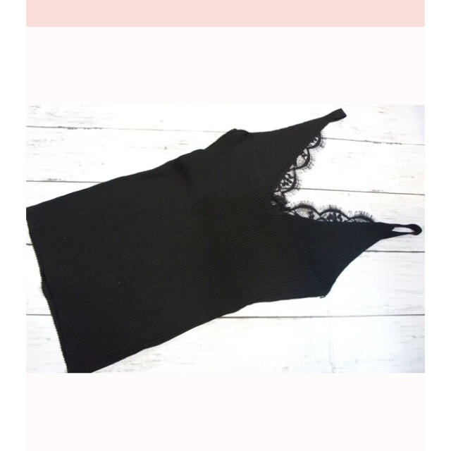 ZARA(ザラ)のlace rib knit camisole レディースのトップス(キャミソール)の商品写真