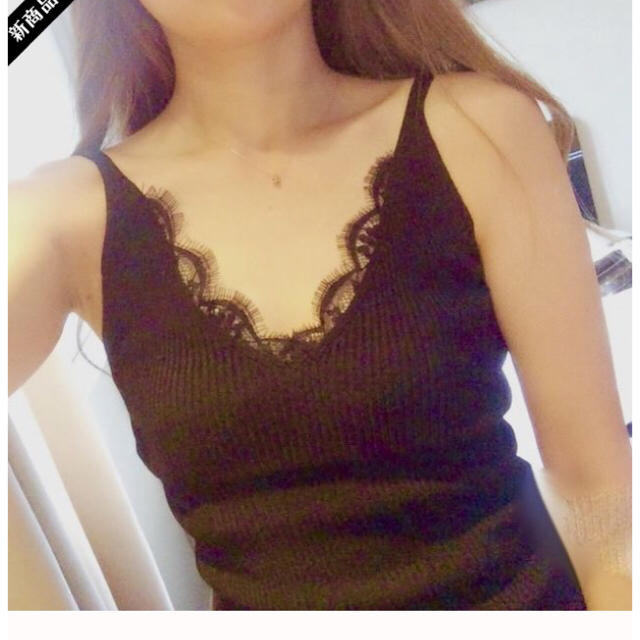 ZARA(ザラ)のlace rib knit camisole レディースのトップス(キャミソール)の商品写真