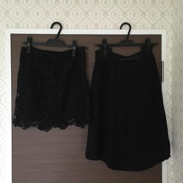 GU(ジーユー)のBlackプリーツスカート❤️ レディースのスカート(ひざ丈スカート)の商品写真