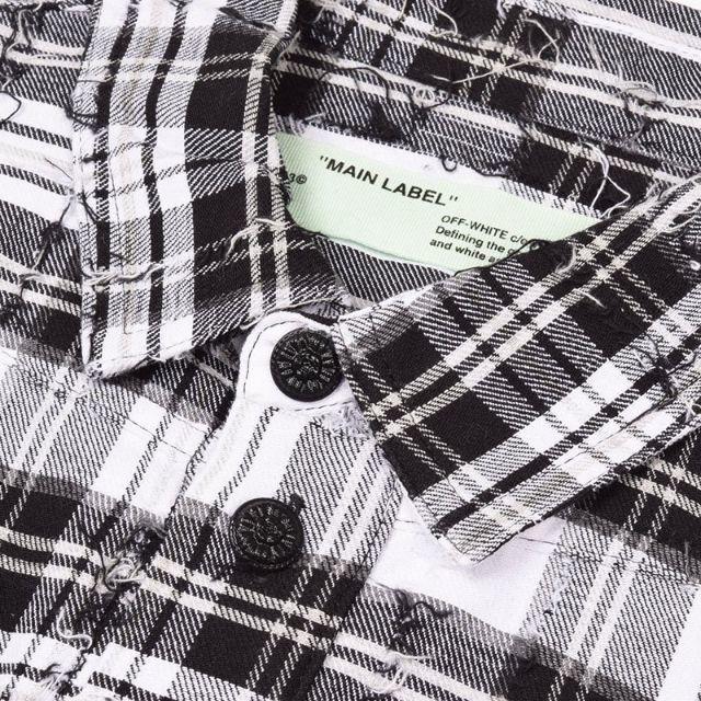 off-white 17FW mixed check shirt