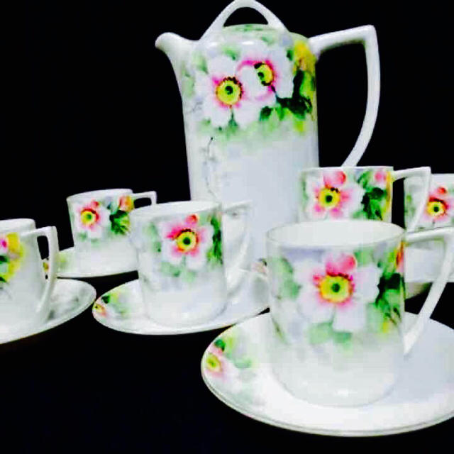 Noritake - 里帰り1912オールドノリタケチョコレートセット13点