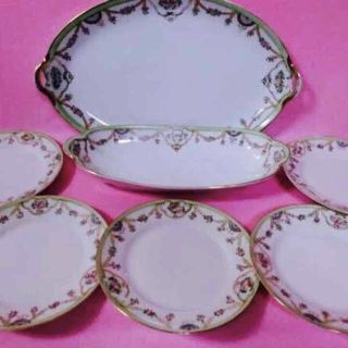 ノリタケ(Noritake)の美品！1912手塗りオールドノリタケお皿＊プレート7点セット(陶芸)