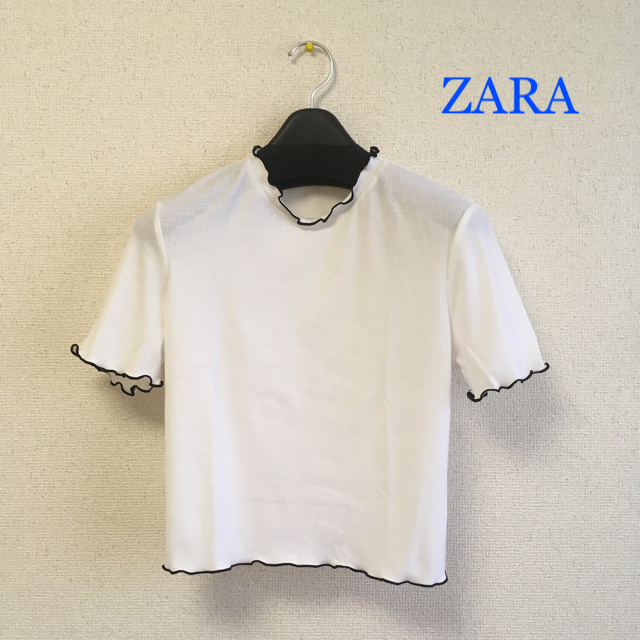 ZARA(ザラ)の美品 ZARA * リブトップス レディースのトップス(カットソー(半袖/袖なし))の商品写真