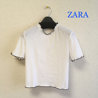 ザラ(ZARA)の美品 ZARA * リブトップス(カットソー(半袖/袖なし))
