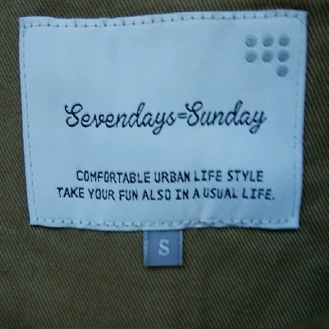 SEVENDAYS=SUNDAY(セブンデイズサンデイ)のSevendays sanday　春、秋コート　S メンズのジャケット/アウター(ステンカラーコート)の商品写真