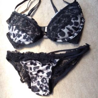 ラヴィジュール(Ravijour)のLace Leopardブラセットグレー(ルームウェア)