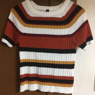 エイチアンドエム(H&M)のH&Mマルチボーダー トップス(カットソー(長袖/七分))