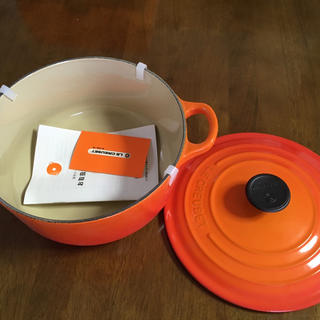 ルクルーゼ(LE CREUSET)のリクルーゼ 鍋 オレンジ 未使用(鍋/フライパン)