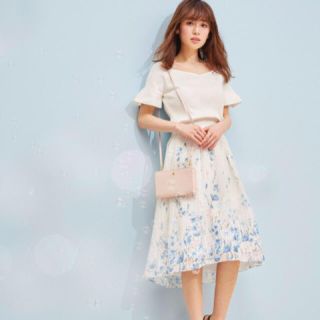 ウィルセレクション(WILLSELECTION)の今期新作‼︎ウィルセレクション♡フラワーフレアスカート(ひざ丈スカート)