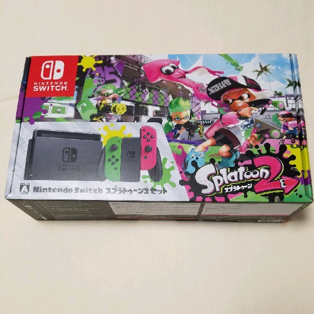 任天堂(ニンテンドウ)の新品 Nintendo Switch スプラトゥーン2セット 本体 液晶フィルム エンタメ/ホビーのゲームソフト/ゲーム機本体(家庭用ゲーム機本体)の商品写真