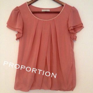 プロポーション(PROPORTION)の上品♡ピンクシフォンブラウス(シャツ/ブラウス(半袖/袖なし))