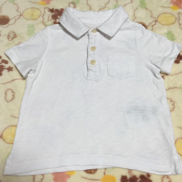 babyGAP(ベビーギャップ)のBabyGap 白ポロシャツ 6-12mouth 70cm キッズ/ベビー/マタニティのベビー服(~85cm)(シャツ/カットソー)の商品写真