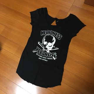 マウジー(moussy)の【２、３回着用】moussy 切りっぱなしＴシャツ M〜Ｌ(Tシャツ(半袖/袖なし))