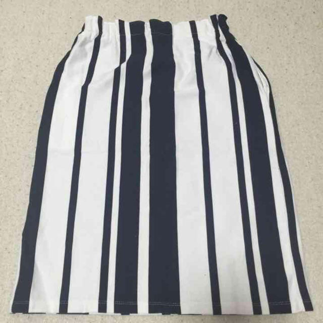 Drawer(ドゥロワー)のmeer ストライプスカート レディースのスカート(ひざ丈スカート)の商品写真