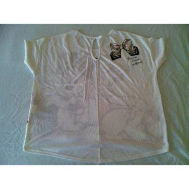 Disney(ディズニー)のミニー＆デイジープリントドルマンＴシャツ レディースのトップス(Tシャツ(半袖/袖なし))の商品写真
