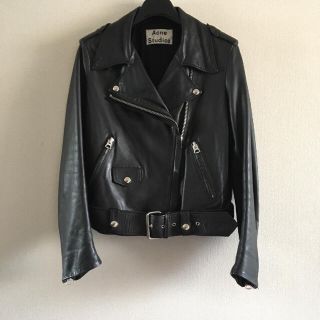 アクネ(ACNE)のAcne レザーライダースジャケット(ライダースジャケット)