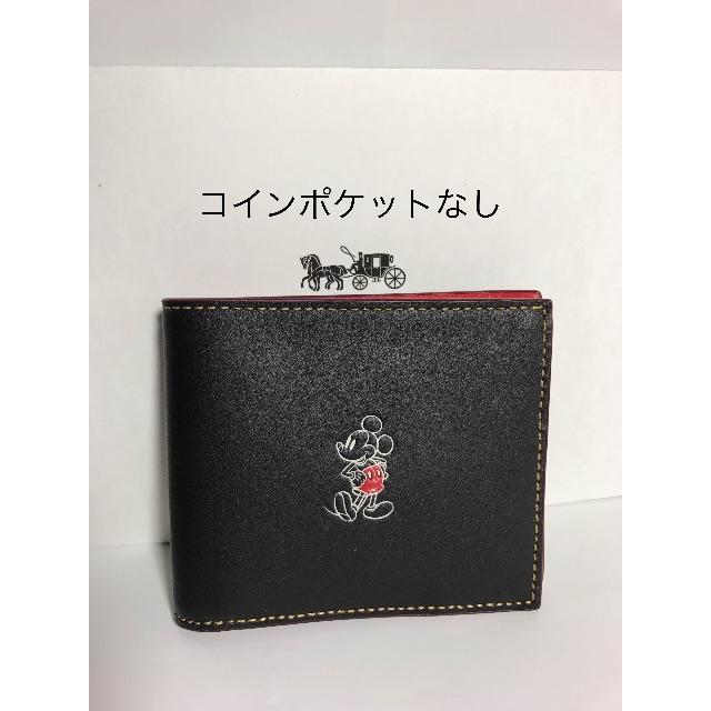 COACH(コーチ)のにや様専用☆訳あり！Coach✖︎Disney 折り財布ブラック新品未使用 メンズのファッション小物(折り財布)の商品写真