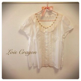 ロイスクレヨン(Lois CRAYON)の小花レースのガーリー♡ブラウス(シャツ/ブラウス(半袖/袖なし))