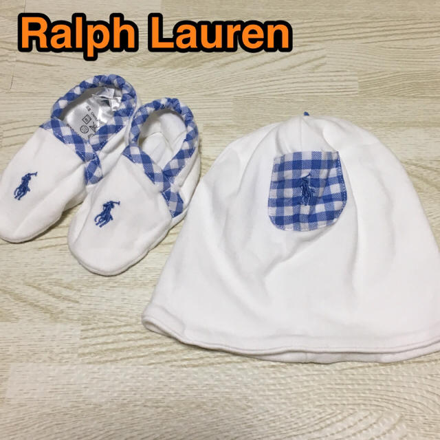 Ralph Lauren(ラルフローレン)のラルフローレン ★ ベビー 新生児 ★帽子・靴下セット キッズ/ベビー/マタニティのこども用ファッション小物(その他)の商品写真