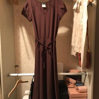 アニエスベー(agnes b.)のagnies b. dot onepiece.(ひざ丈ワンピース)