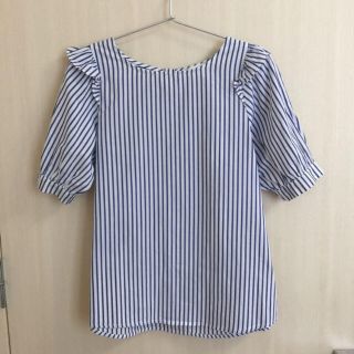 ダブルクローゼット(w closet)の値下げ♪美品 w closet ストライプシャツ(シャツ/ブラウス(長袖/七分))