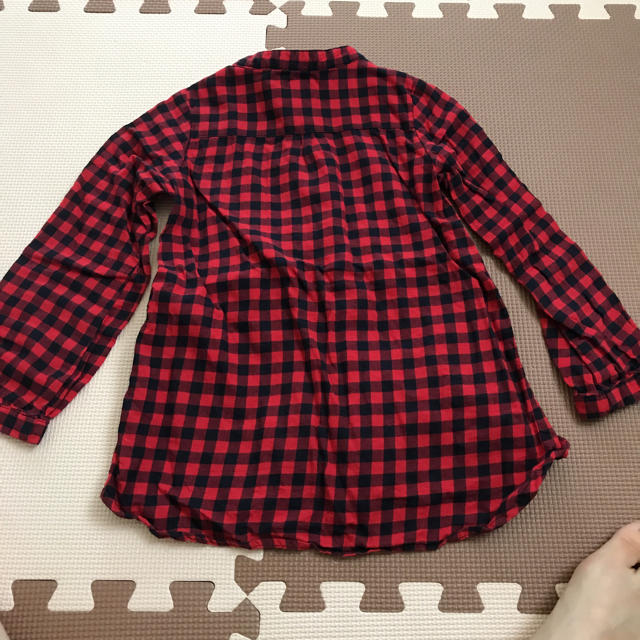 babyGAP(ベビーギャップ)の秋物babyGAPチェックブラウス110cm キッズ/ベビー/マタニティのキッズ服女の子用(90cm~)(ブラウス)の商品写真