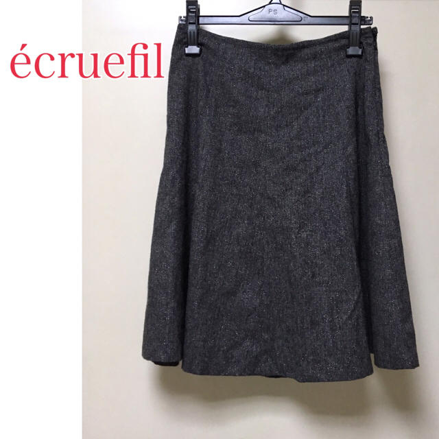ecruefil(エクリュフィル)のecruefil （エクリュフィル）  ひざ丈スカート レディースのスカート(ひざ丈スカート)の商品写真
