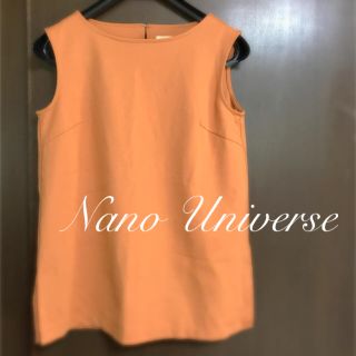 ナノユニバース(nano・universe)の値下げ＊ナノユニバース＊ノースリーブ ブラウス トップス(シャツ/ブラウス(半袖/袖なし))