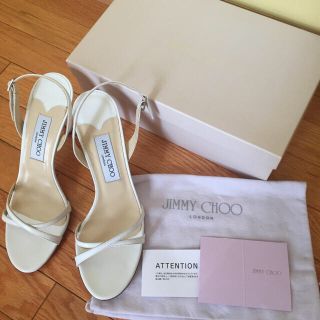 ジミーチュウ(JIMMY CHOO)の未使用だが汚れありジミーチュウバッグストラップサンダル39 25-25.5(サンダル)