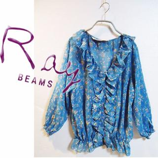 レイビームス(Ray BEAMS)の★新品★Ray Beamsレイビームス/フラワー柄ブラウス(シャツ/ブラウス(長袖/七分))