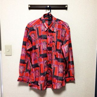 ポールスミス(Paul Smith)の美品 古着 総柄 デザイン 長袖 シャツ 菅田将暉(シャツ)