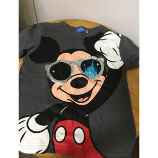 ディズニー(Disney)のTDR ディズニーランド ミッキーTシャツ  140サイズ グレー(Tシャツ/カットソー)