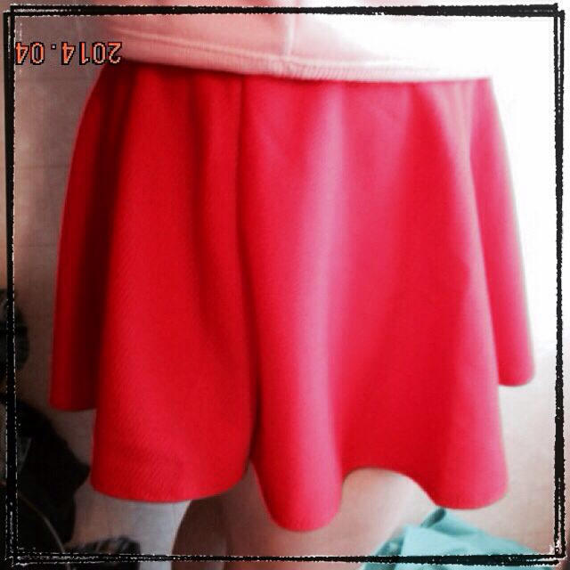 春夏新作！フレアスカート★ホットピンク レディースのスカート(ミニスカート)の商品写真