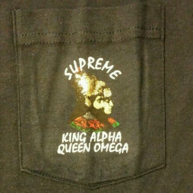 Supreme(シュプリーム)の新品 Supreme15aw King Alpha Pocket Teeネイビー メンズのトップス(Tシャツ/カットソー(半袖/袖なし))の商品写真