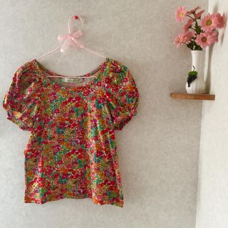 ドットアンドストライプスチャイルドウーマン(Dot&Stripes CHILDWOMAN)のリバティプリントブラウス♡childwoman(シャツ/ブラウス(半袖/袖なし))