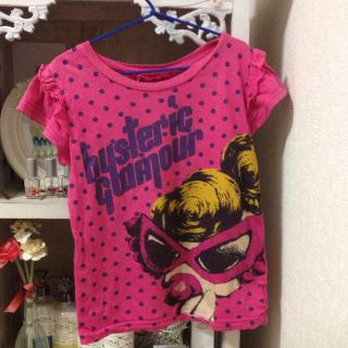 ヒステリックミニ(HYSTERIC MINI)のヒスミニ♡ドットTシャツ120(Tシャツ(半袖/袖なし))